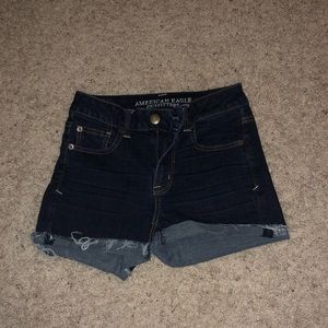 American Eagle High Rise Super Stretch Jean Shorts